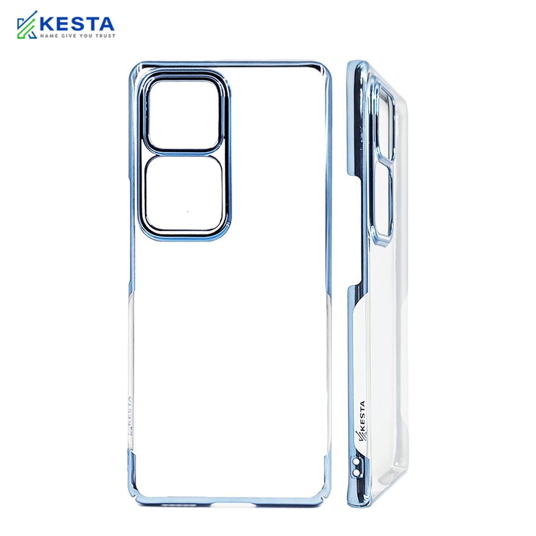 Vivo V 30 Pro Cover - Noble New Blue Transparent Case (Anti Yellowing Protection)